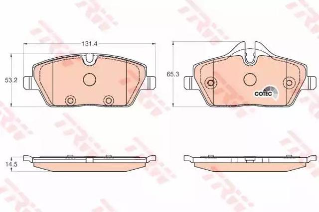 Колодки передні GDB2038 TRW