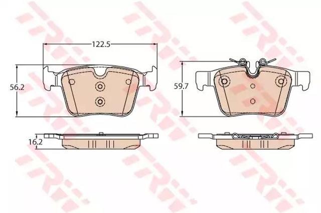 Задні дискові колодки GDB2110 TRW