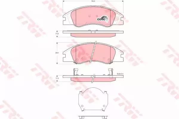 Колодки передні GDB3367 TRW