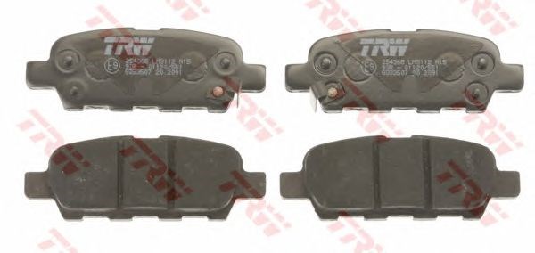 Задні колодки GDB3507 TRW