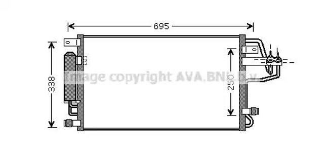 Конденсатор системи охолодження системи HY5156D AVA