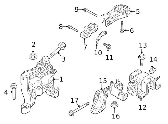 Ліва подушка двигуна K12339070A MAZDA
