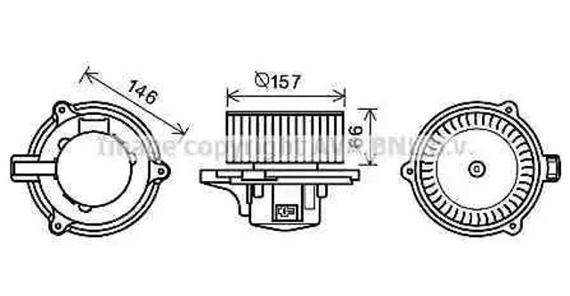 Моторчик пічки KA8250 AVA