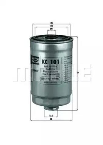Фільтр-відстійник палива грубої очистки KC101 MAHLE