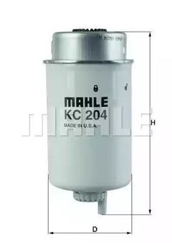 Фільтр-відстійник палива грубої очистки KC204 MAHLE