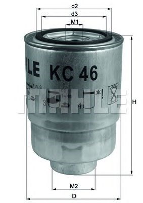 Auto фільтр паливний mahle/knecht KC46