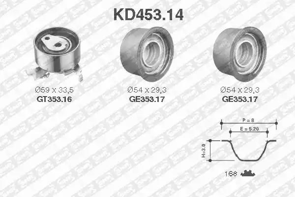 Autooil комплект ременя газорозподільного механізму KD45314