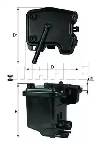 Фільтр паливний KL431D MAHLE