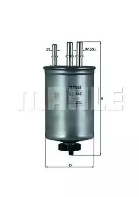Фільтр палива KL446 MAHLE
