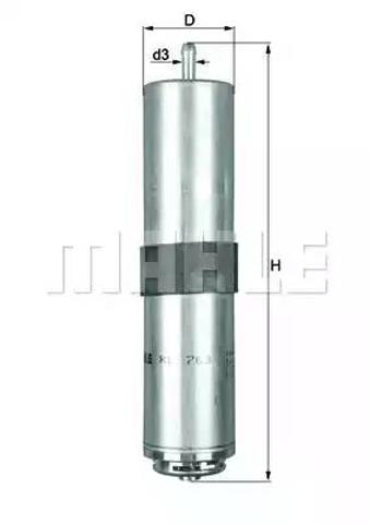 Фільтр паливний KL763D MAHLE