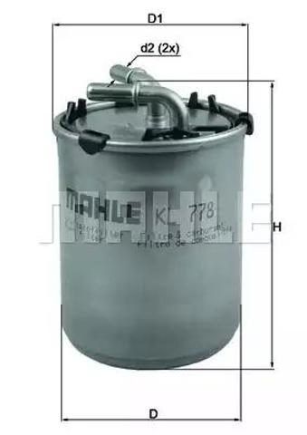 Фільтр тонкого очищення палива KL778 MAHLE
