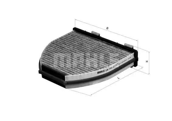 Фільтр повітряний обігрівача LAK413 MAHLE