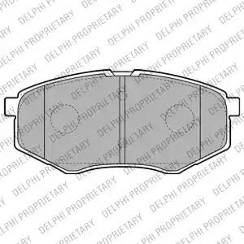 Колодки передні LP2227 DELPHI