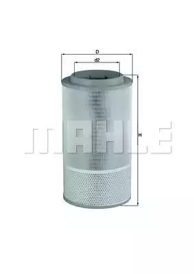 Автомобільний фільтр повітря LX1024 MAHLE