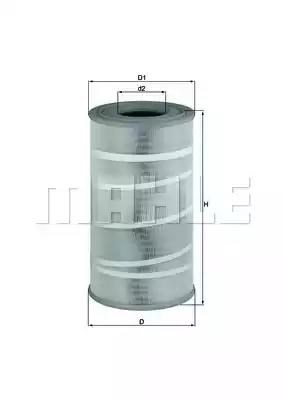 Повітряний фільтр двигуна LX72107 MAHLE