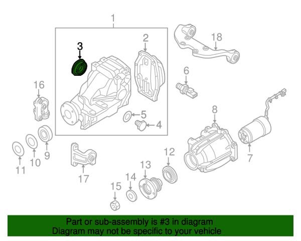 Сальник редуктора заднього моста M0A727238A MAZDA