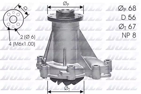 Насос системи охолодження M176 DOLZ
