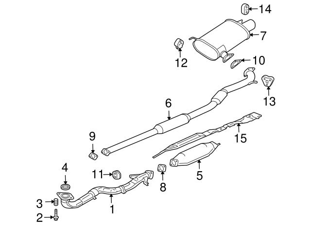 Прокладка прийомної труби глушника MB687014 MITSUBISHI