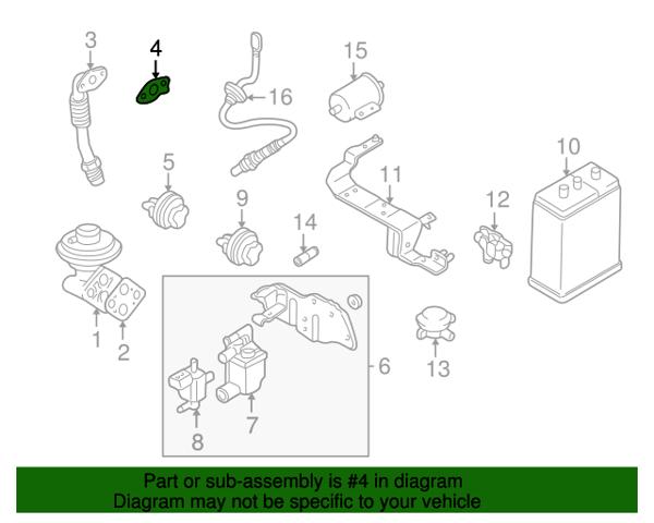 Прокладка EGR-клапана рециркуляції MD149764 MITSUBISHI