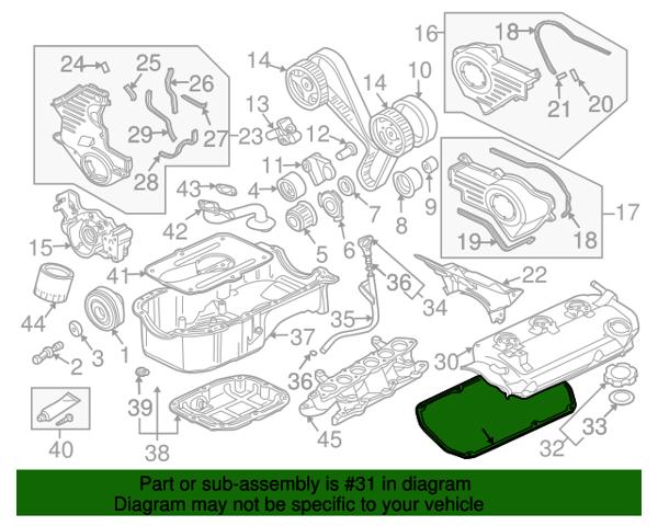Прокладка клапанної кришки двигуна MN137773 MITSUBISHI