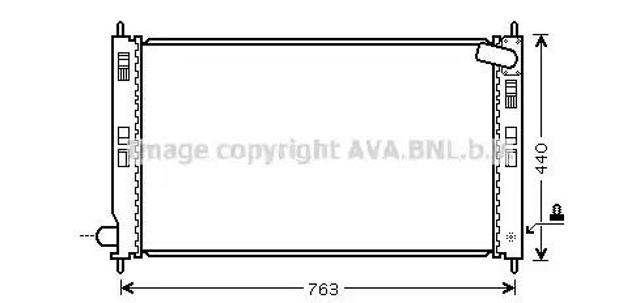 Радіатор водяний MT2201 AVA
