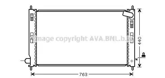 Радіатор водяний MTA2207 AVA