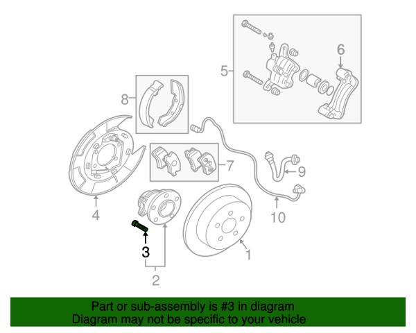 Шпилька колісна передня MU159002 MITSUBISHI