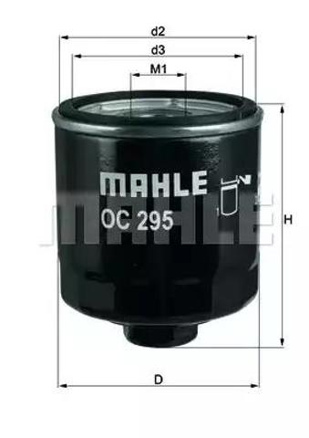 Масляний фільтр двигуна OC295 MAHLE