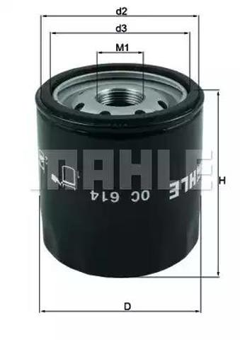 Auto фільтр оливи mahle chrysler dodge jeep
