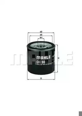 Фільтр очищення масла відцентровий OC90OF MAHLE