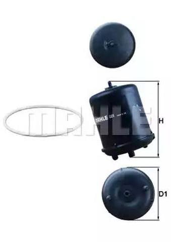 Фільтр масляний OZ9D MAHLE