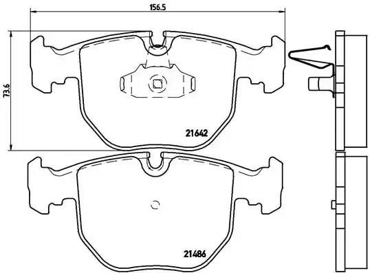 Тормозні колодки P06021 BREMBO