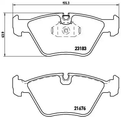 Передні гальмівні колодки P06043 BREMBO