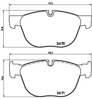 Колодки гальмівні передні, дискові P06049 BREMBO