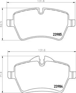 Колодки гальмівні передні, дискові P06086 BREMBO