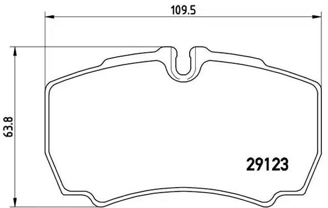 Колодки на гальмо задній дисковий P24084 BREMBO