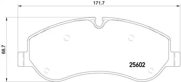 Колодки гальмівні дискові комплект P24152 BREMBO