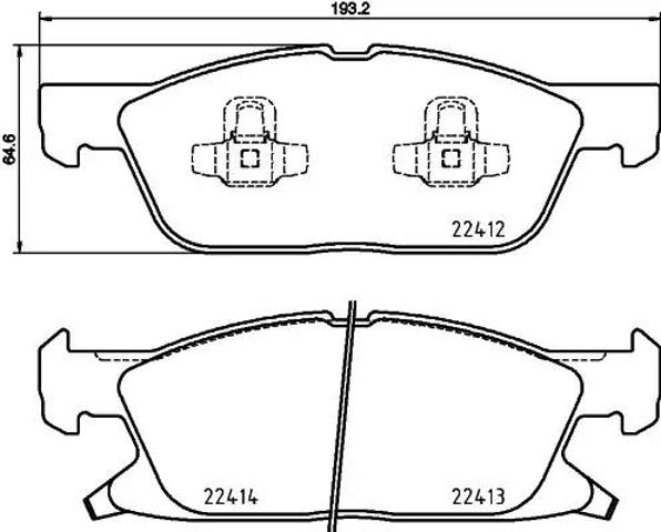 Колодки гальмівні дискові комплект P24188 BREMBO