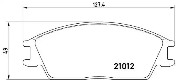 Передні гальмівні колодки P30001 BREMBO