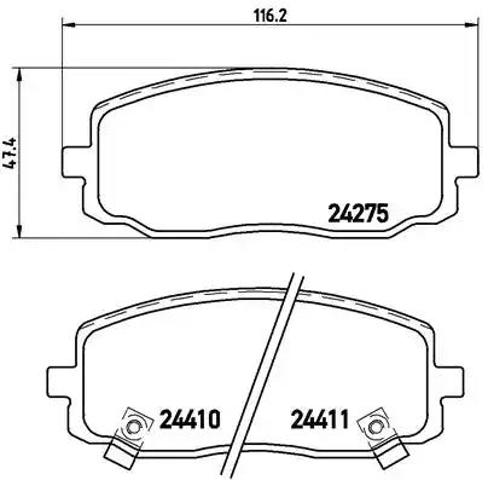Гальмівні колодки P30032 BREMBO