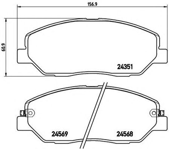 Тормозні колодки P30036 BREMBO