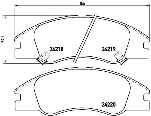Гальмівні колодки P30042 BREMBO
