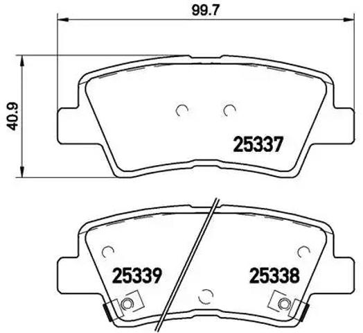 Задні колодки P30067 BREMBO
