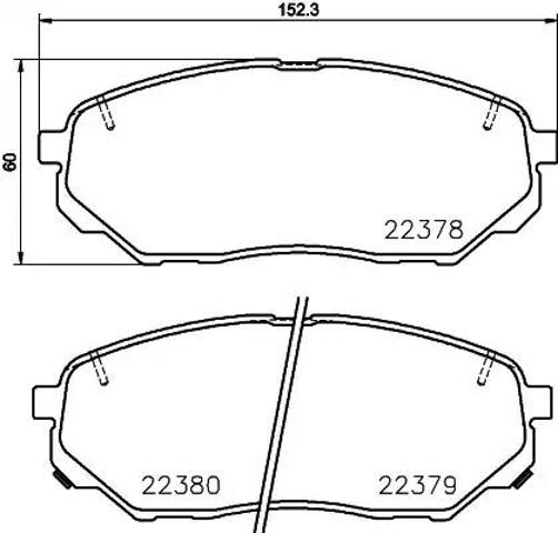 Колодки передні P30086 BREMBO