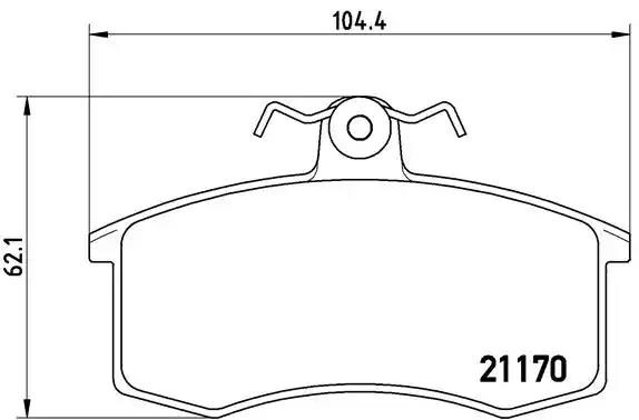 Гальмівні колодки P41003 BREMBO