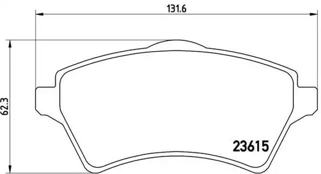 Гальмівні колодки P44011 BREMBO