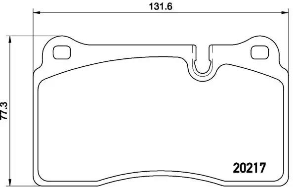 Колодки гальмівні передні, дискові P44018 BREMBO