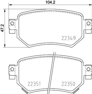 Задні дискові колодки P49059 BREMBO