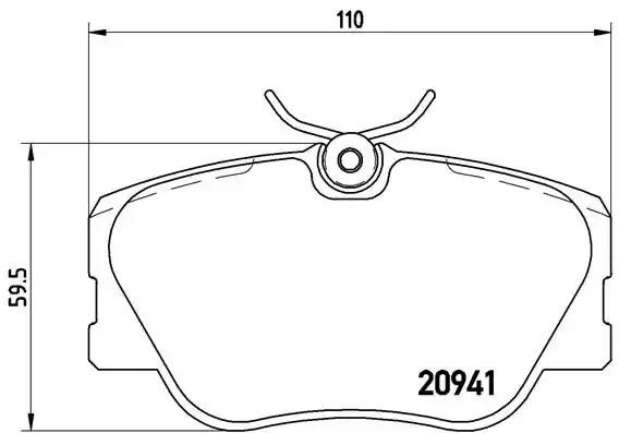 Колодки гальмівні дискові комплект P50008 BREMBO