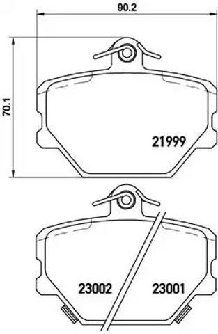 Гальмівні колодки P50038 BREMBO